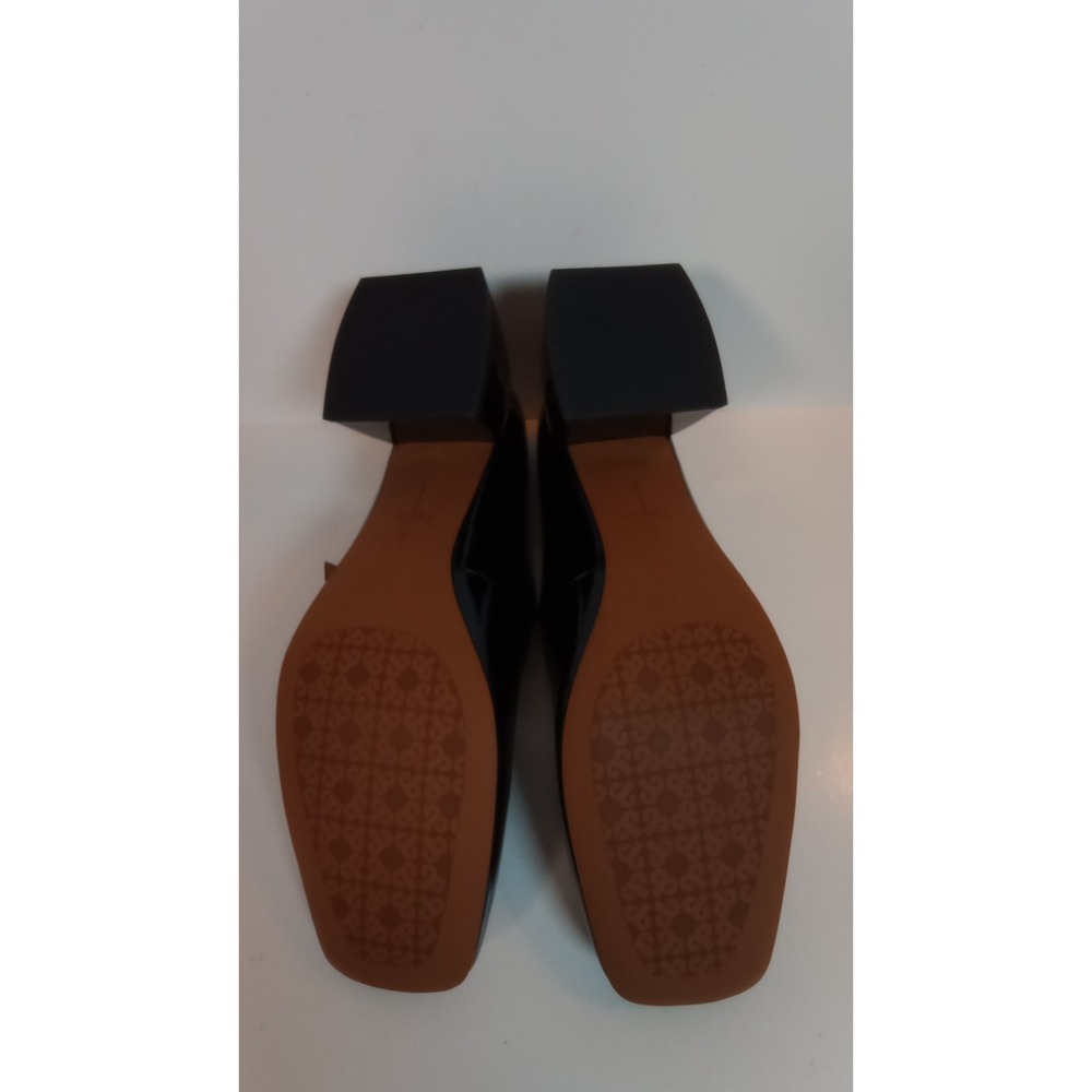 NEW Linea Paolo Monroe Black Patent Leather Mary Jane Block Heel Square Toe 8 M - Picture 4 of 7